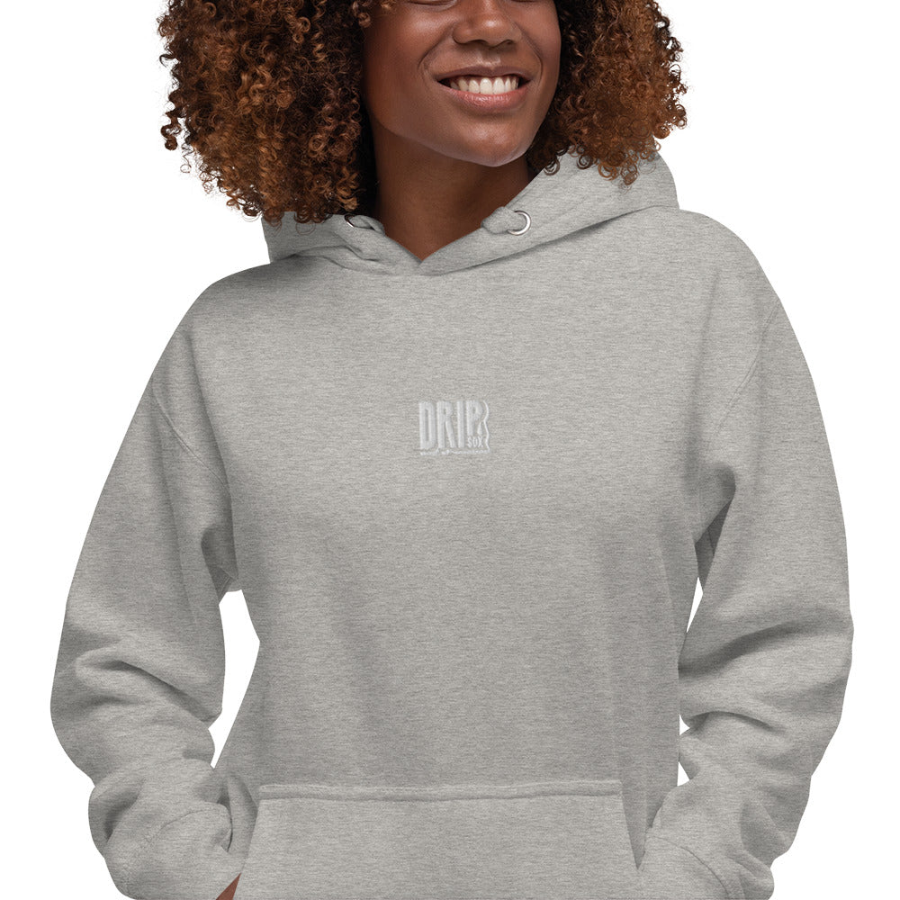 DRIPsox® Hoodie | Unisex | Multiple Sizes &amp; Colours | Regular Fit | White Logo (Center) | Embroidered