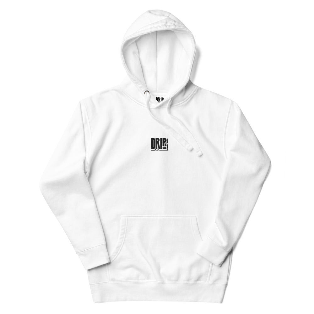 DRIPsox® Hoodie | Unisex | Multiple Sizes | Regular Fit | Black Logo (Center) | Embroidered