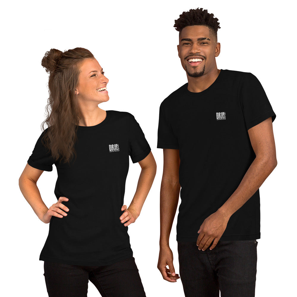 DRIPsox® T-Shirt | Unisex | Multiple Sizes &amp; Colours | Regular Fit | White Logo (Left) | Embroidered